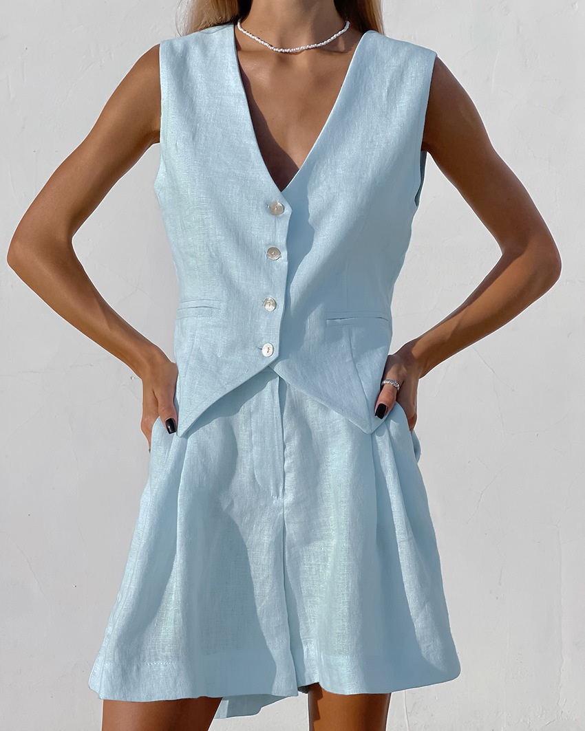 Home Textiles Store - 2025 nouveau costume gilet + short