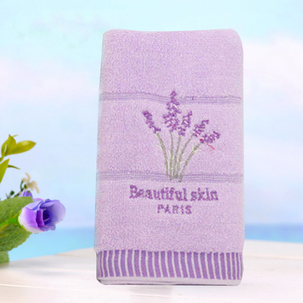 Home Textiles Pakistan - Serviettes en coton lavande violettes, douces