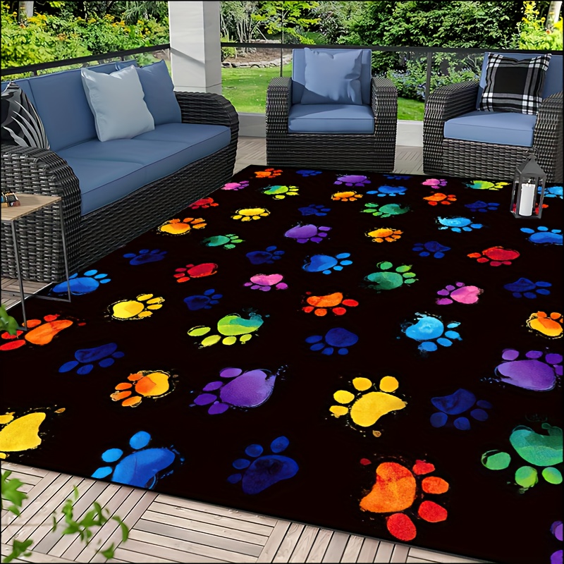 Home Textiles Designer - Tapis de zone d'impression de patte