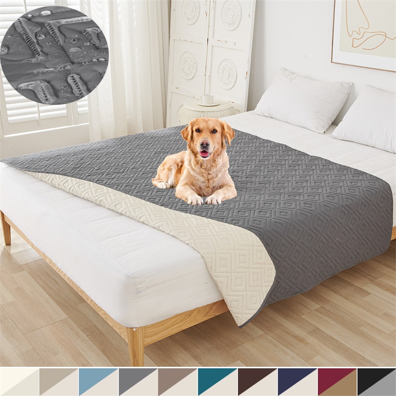 Mattress Pad Topper - Couvre-lit imperméable pour animaux de compagnie,