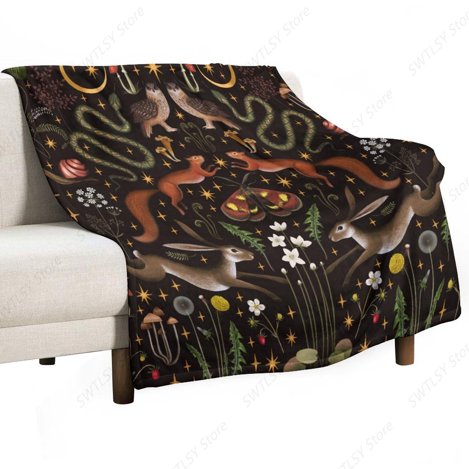 Home Landing Textiles - Couverture de forêt rustique, couverture en