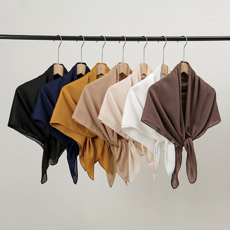 Home Textiles Store - Foulard Carré en Coton et Lin