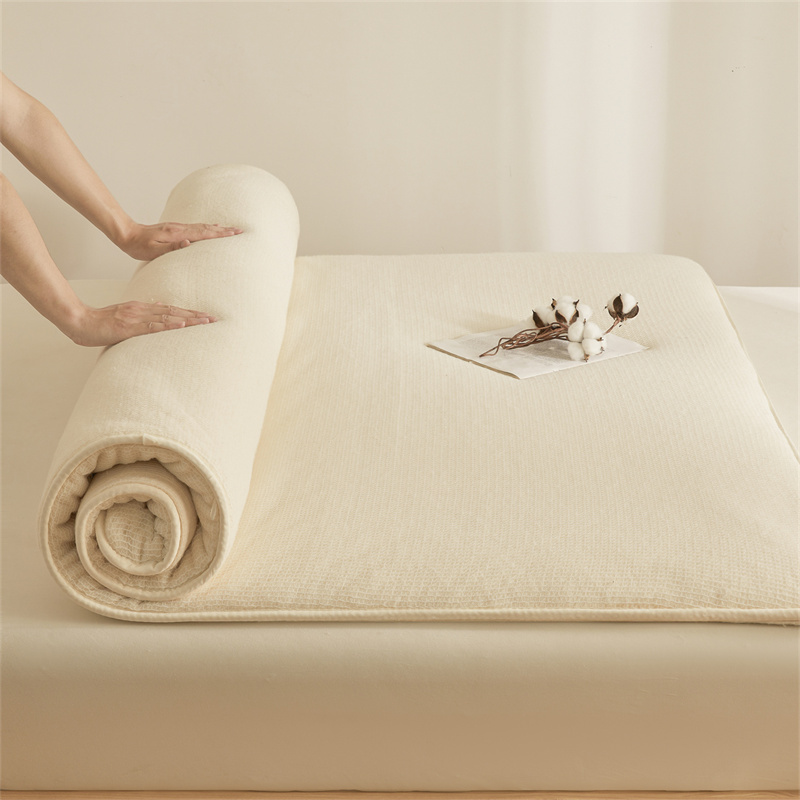 Mattress Pad Topper - Surmatelas en coton à motif écaille