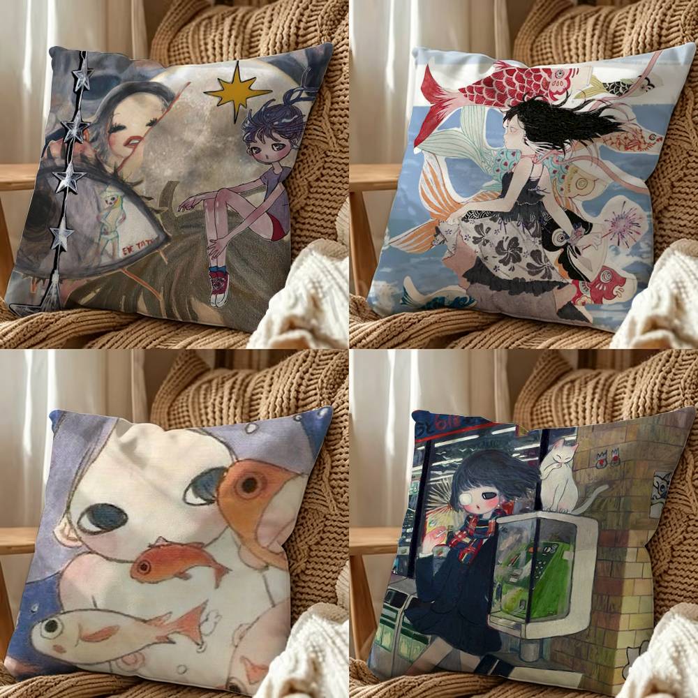 Aya Home Textiles - Housse de coussin imprimée double face