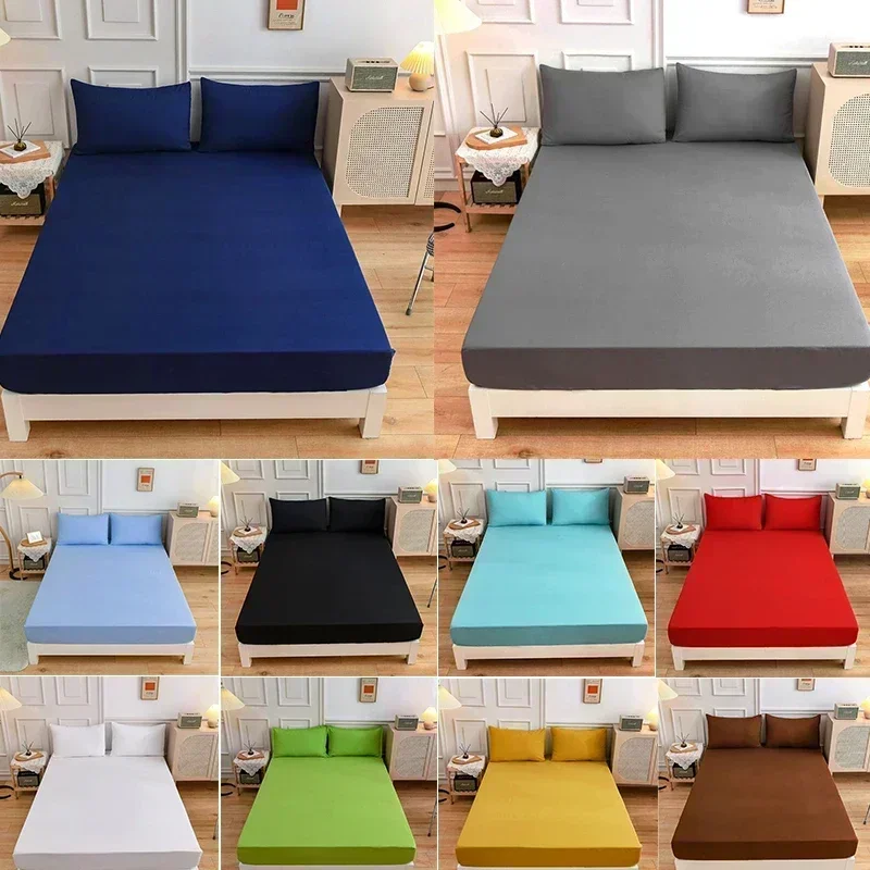 Mattress Pad Topper - Drap-housse élastique en Polyester doux de