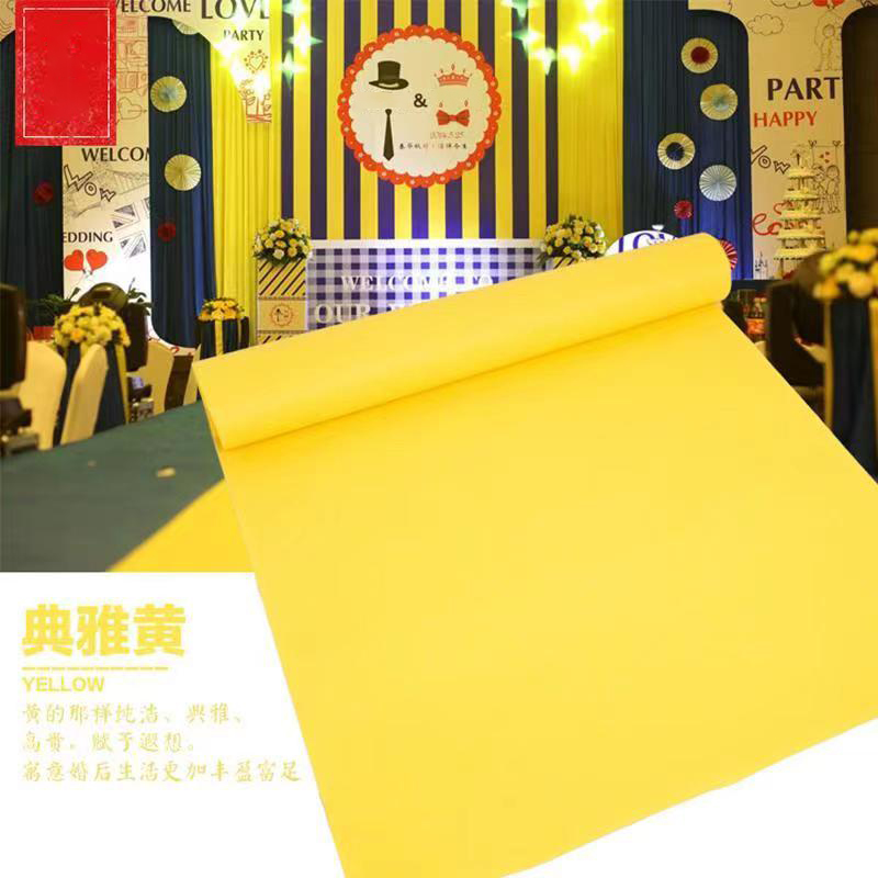 Tapis jetable jaune pour scène - Home Textiles Exhibition avis et prix
