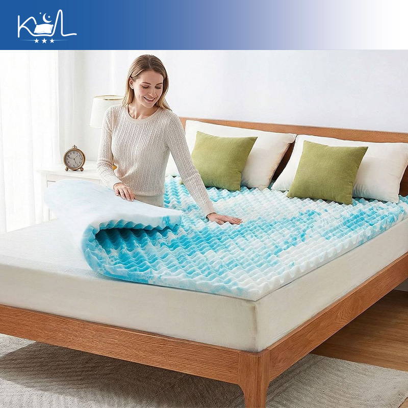 Surmatelas en éponge bleue, su - Mattress Pad Topper avis et prix