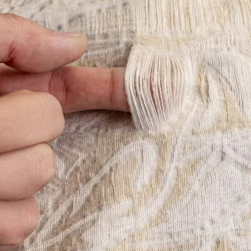 Tissu Jacquard en Lin Beige à  - Home Textiles Designer avis et prix