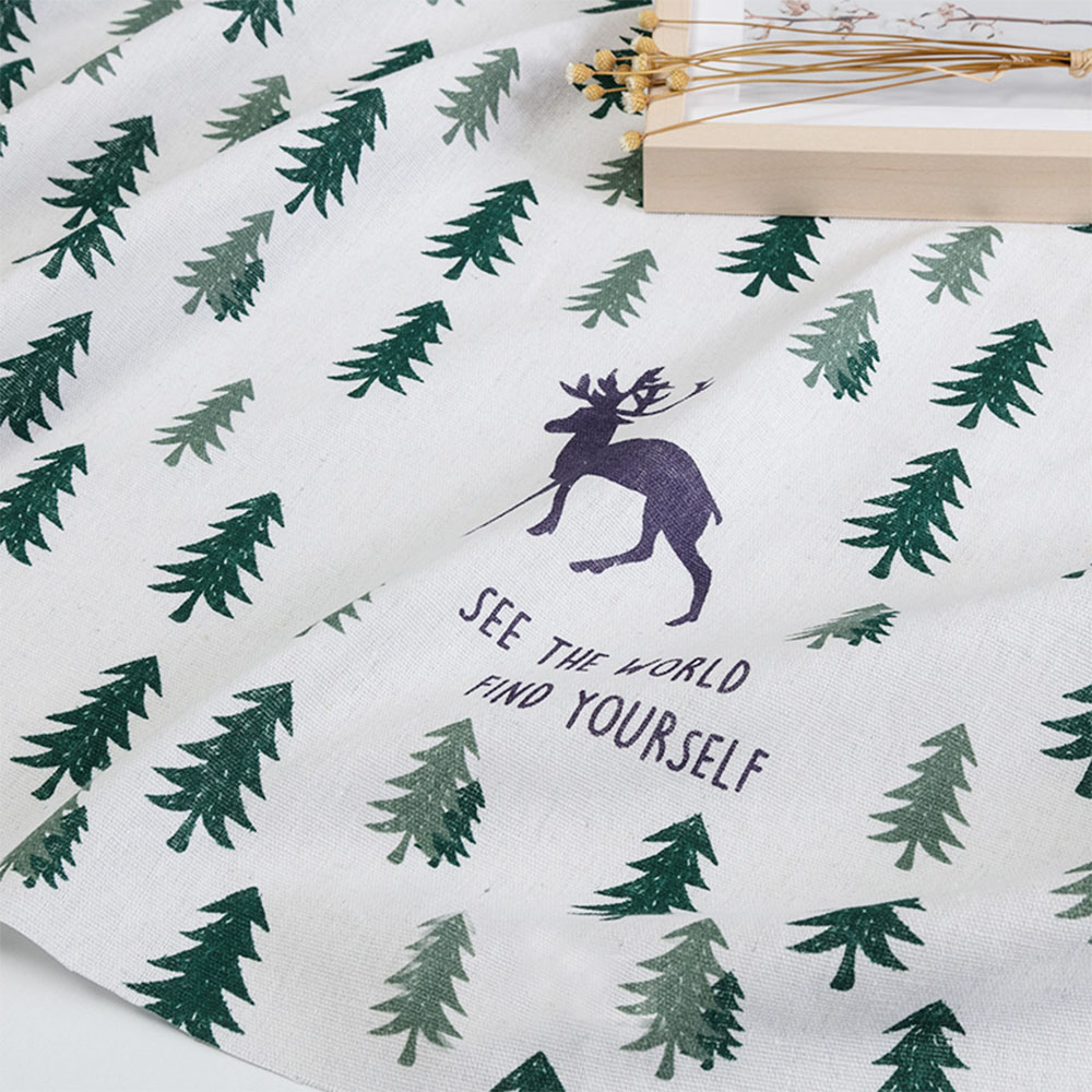 Tissu en coton et lin imprimé  - Home Textiles Importers In Usa avis et prix