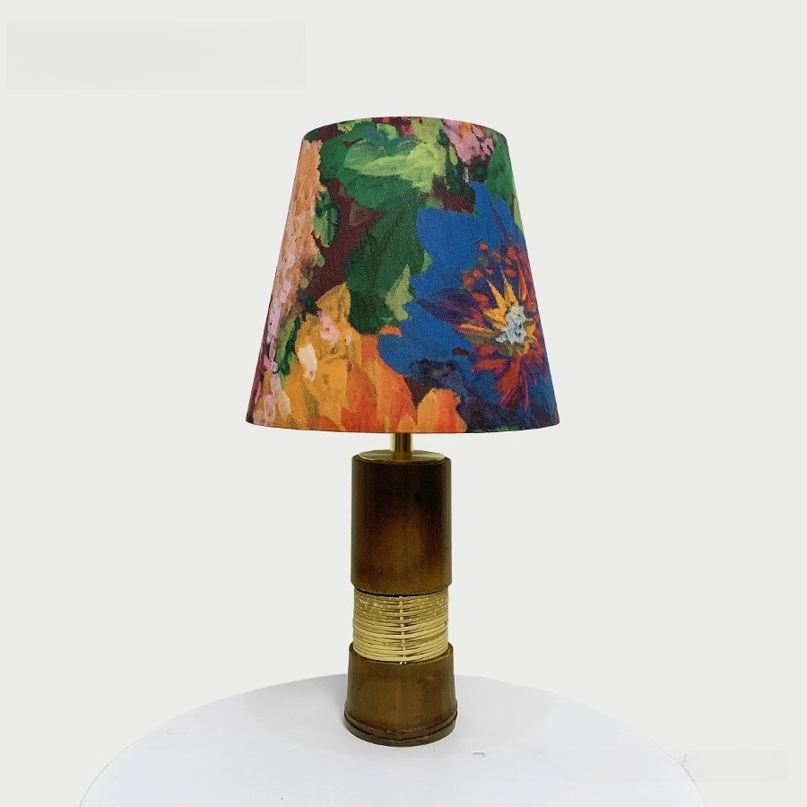 Lampe de table en rotin nature - Home Textiles Importers In Usa avis et prix