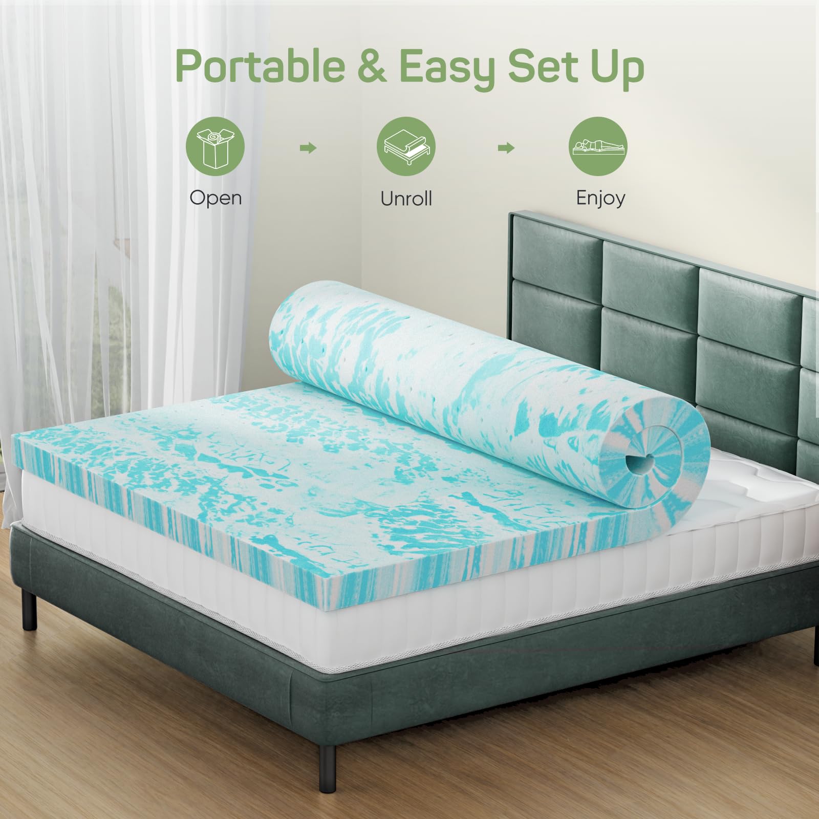 Surmatelas en mousse à mémoire - Mattress Pad Topper avis et prix