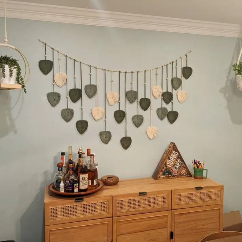 Guirlande de feuilles vertes,  - Home Textiles Store avis et prix