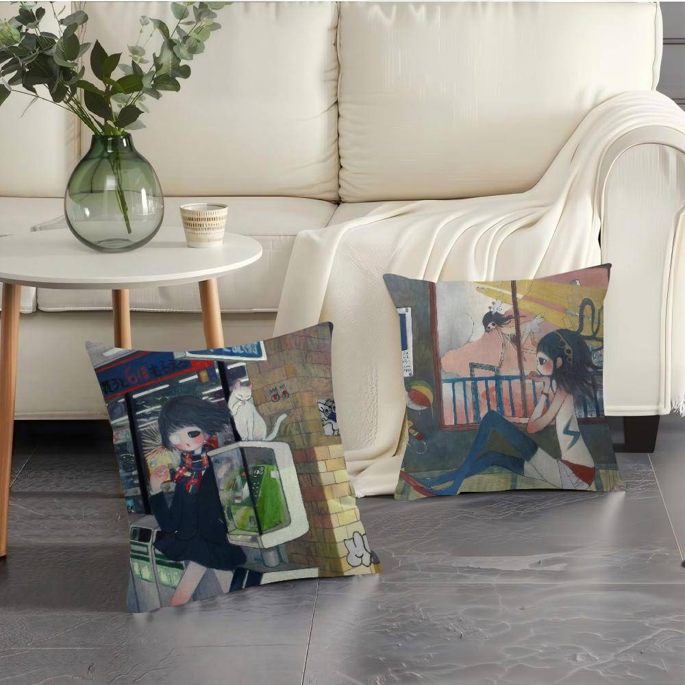 Housse de coussin Anime Art Ay - Aya Home Textiles avis et prix