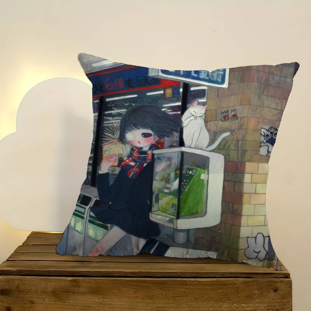 Housse de coussin Anime Art Ay - Aya Home Textiles avis et prix
