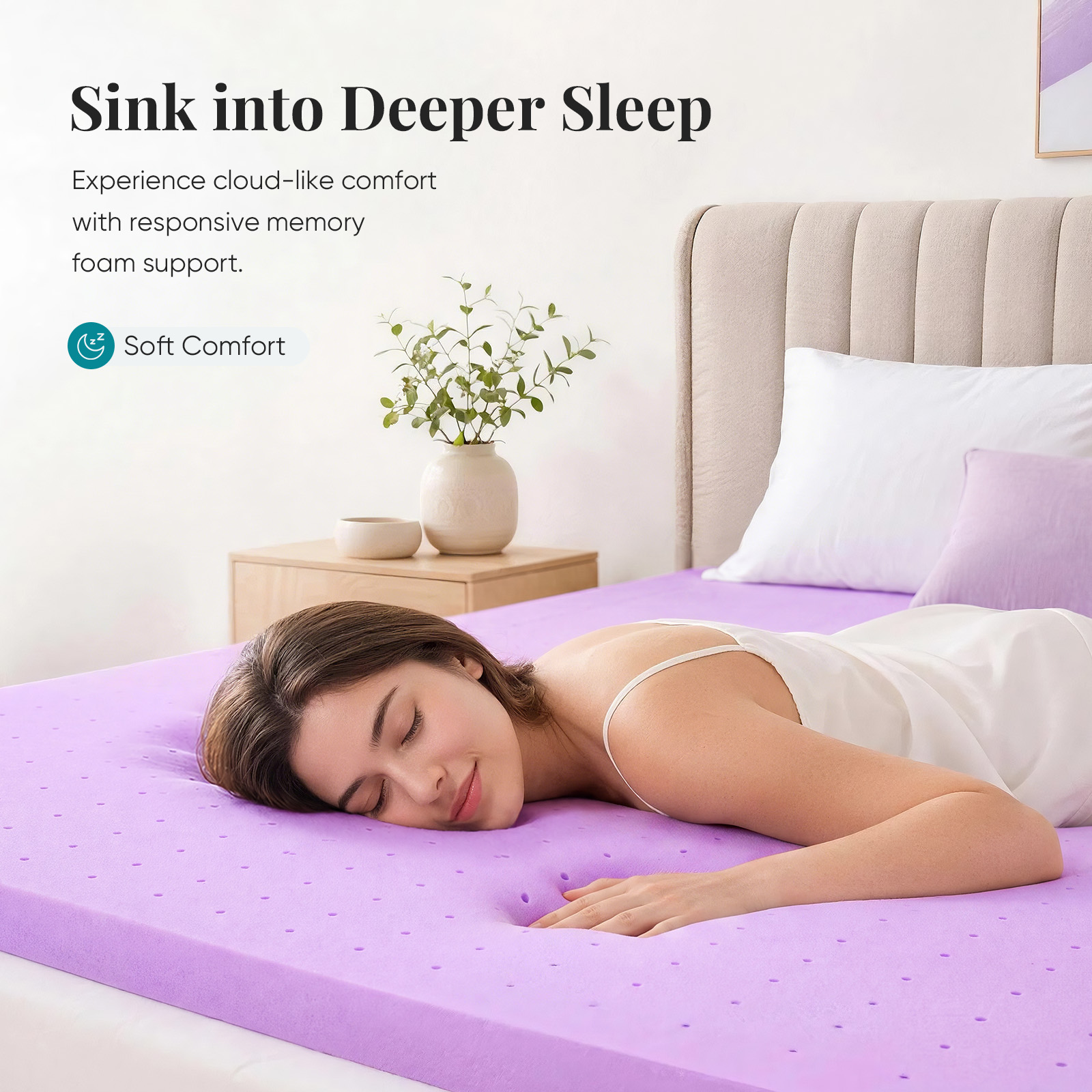Surmatelas en mousse à mémoire - Mattress Pad Topper avis et prix