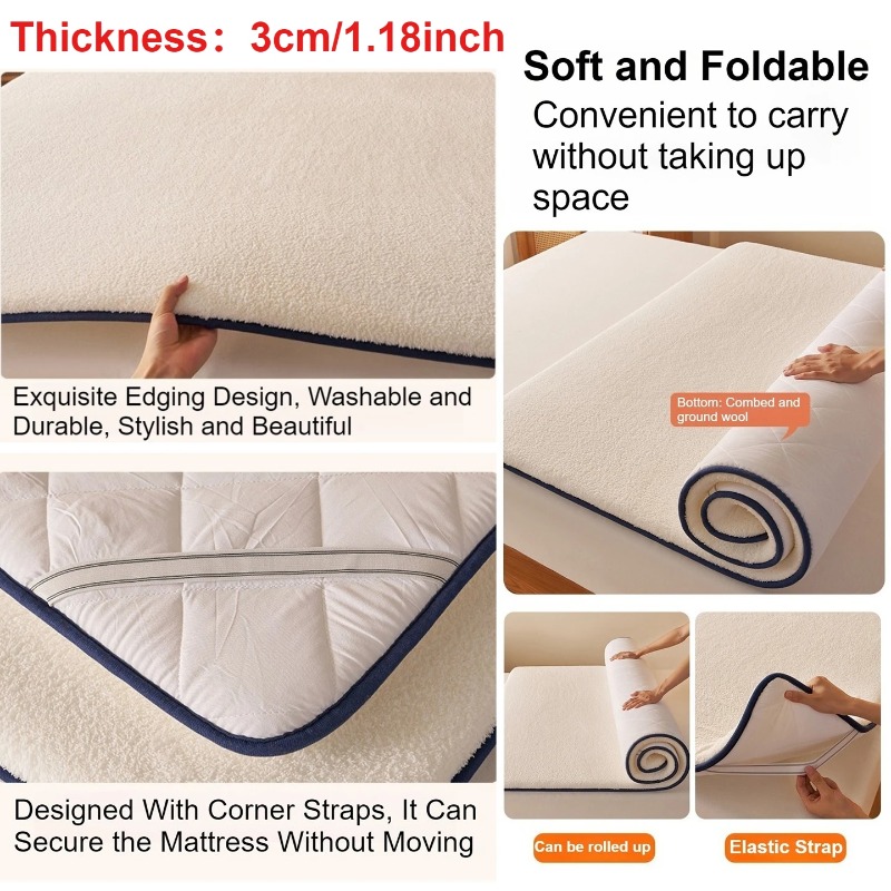 Surmatelas matelassé en laine  - Mattress Pad Topper avis et prix